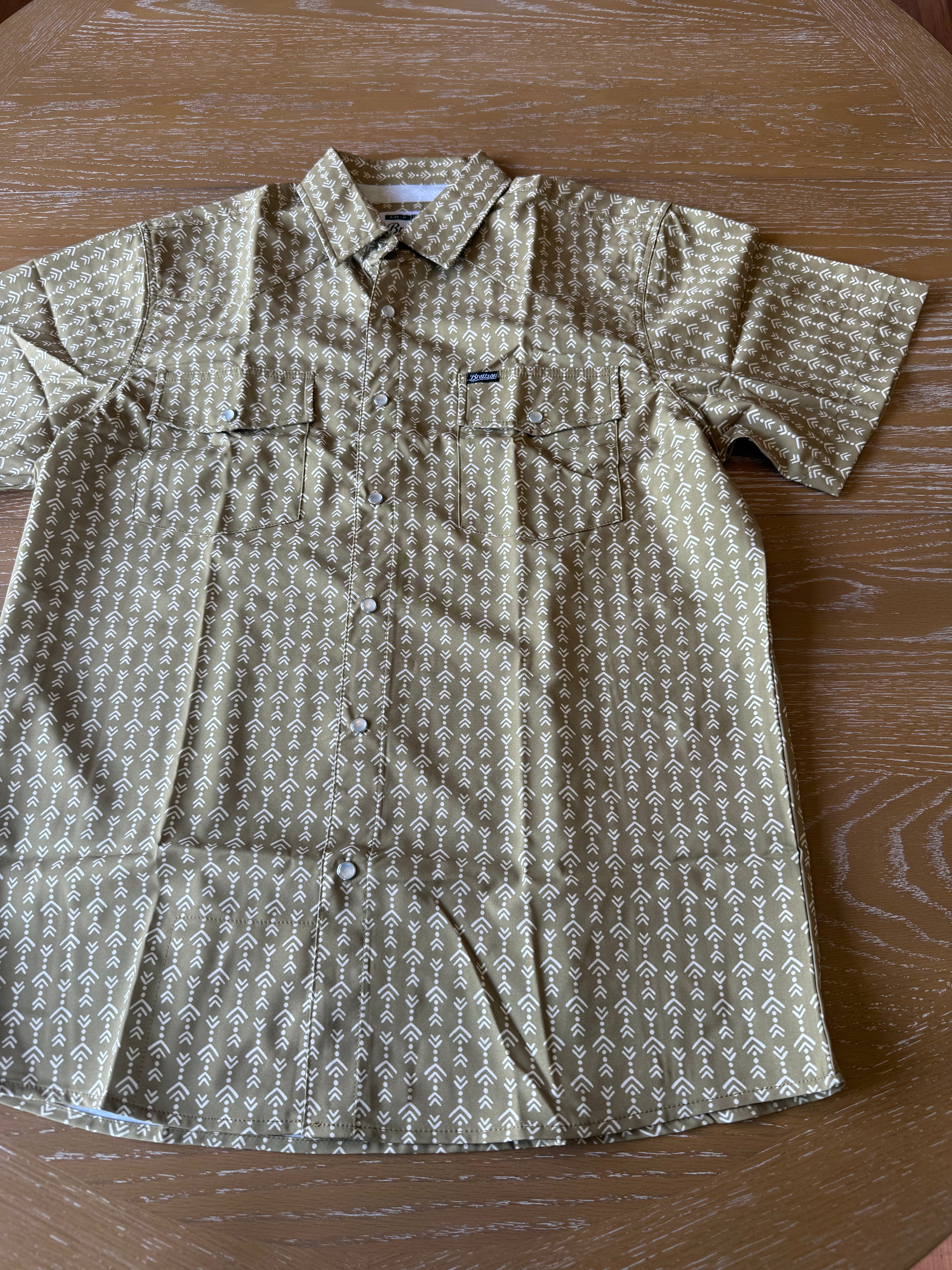 Aztec Short Sleeve Pearl Snap