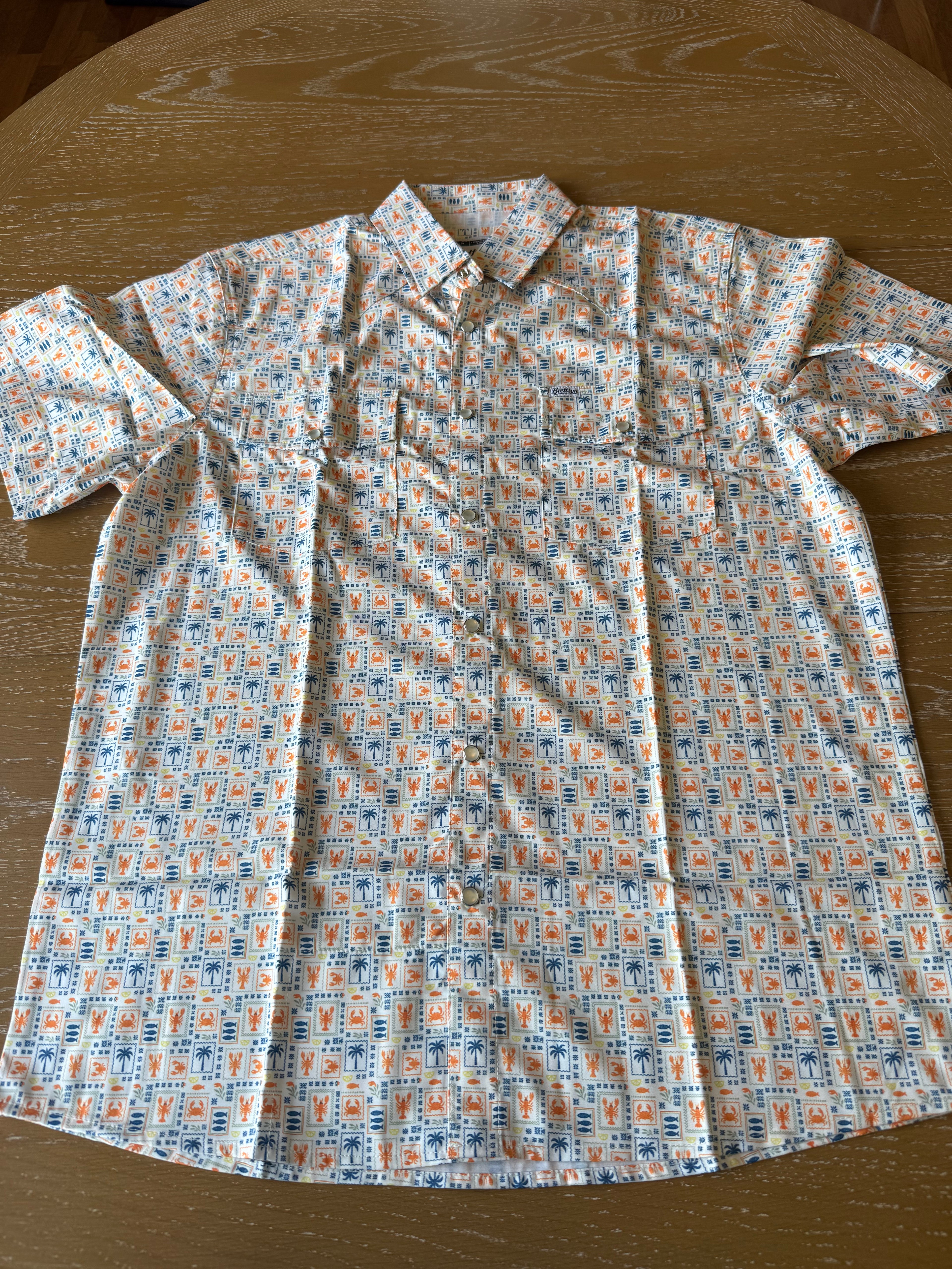 Coastal Short Sleeve Pearl Snap