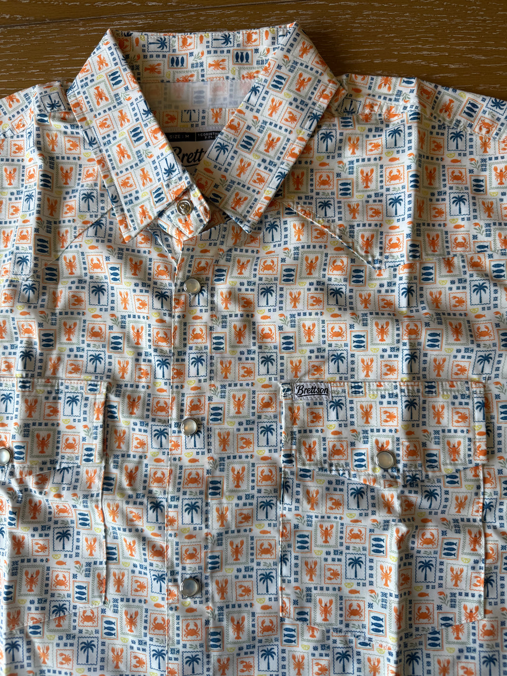 Coastal Short Sleeve Pearl Snap