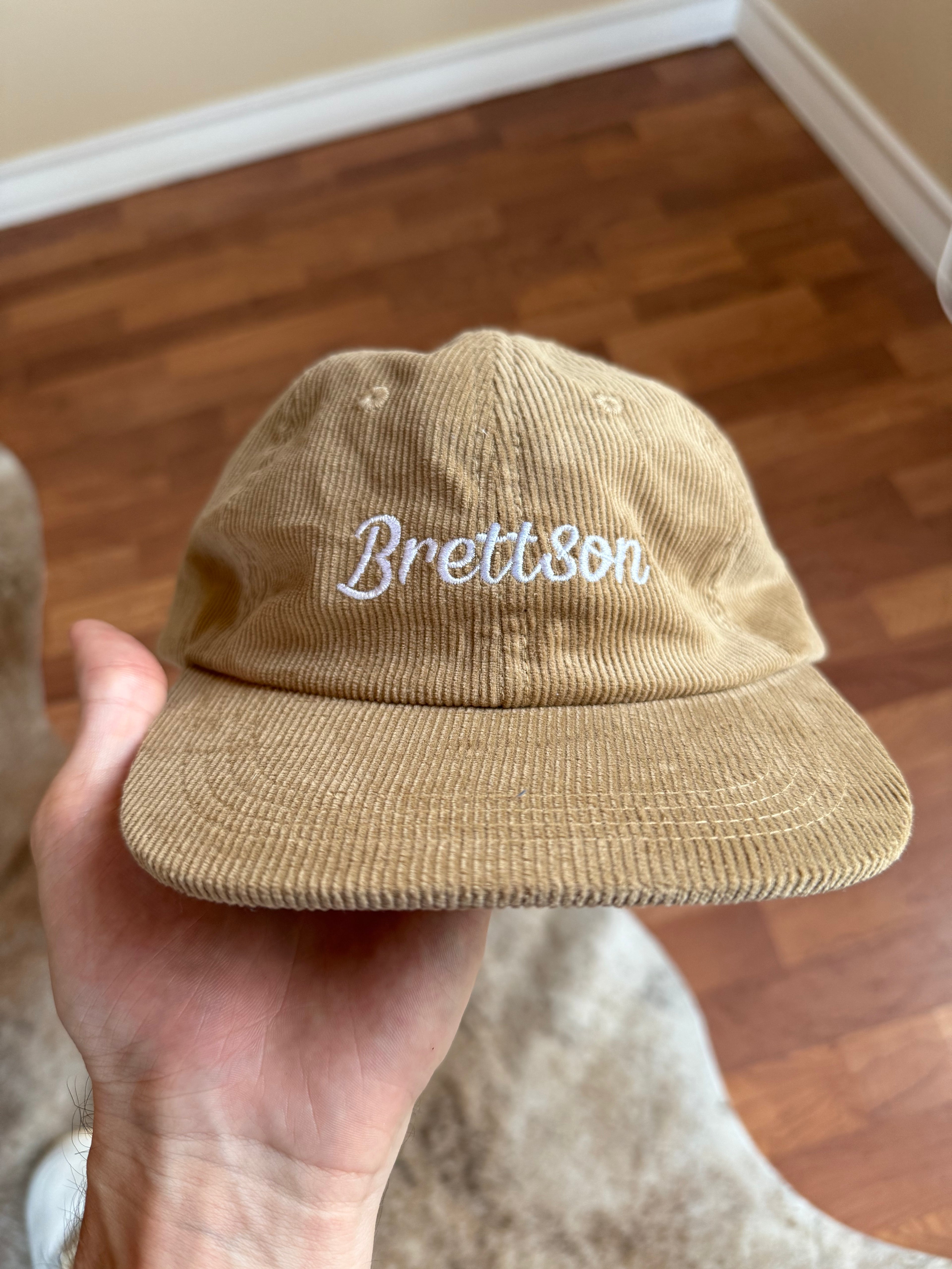 Khaki Sand Corduroy Snapback